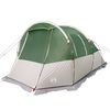 vidaXL Camping Tent Tunnel 4-Person Green Waterproof