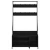 vidaXL Clothes Rack Black Oak 100 x 41 x 184 cm Engineered Wood