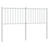 vidaXL Metal Headboard White 135 cm