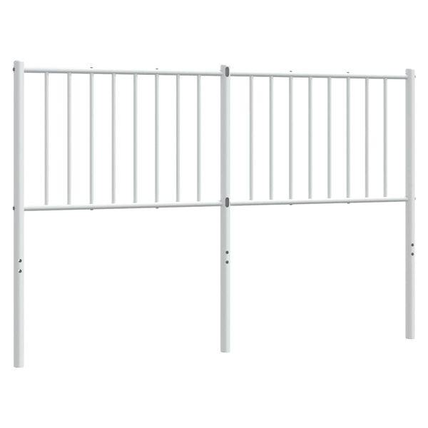 vidaXL Metal Headboard White 135 cm