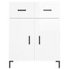 vidaXL Sideboard High Gloss White 69.5x34x90 cm Engineered Wood