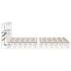 vidaXL Bed Frame without Mattress White 140x200 cm Solid Wood Pine