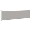 vidaXL Side Awning | Grey | Polyester, Powder-Coated Steel | 140 x 500 cm