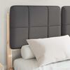 vidaXL Bed Frame with Upholstered Headboard Dark Grey 120 x 190 cm