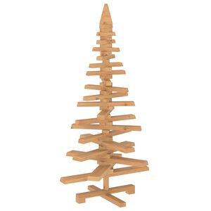 vidaXL Wooden Christmas Tree KOTKA 120 cm Solid Pine Wood Brown Finish