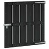 vidaXL Garden Gate 100 x 100 cm WPC and Aluminium Black