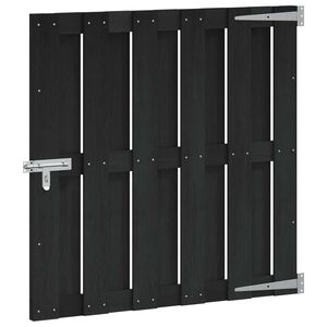 vidaXL Garden Gate 100 x 100 cm WPC and Aluminium Black