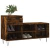 vidaXL Shoe Cabinet Smoked Oak 102x36x60 cm Engineered Wood