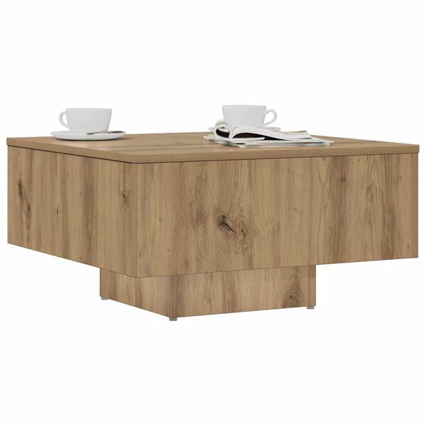 vidaXL Coffee Table Artisan Oak 60x60x31.5 cm Engineered Wood