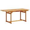 vidaXL 5 Piece Garden Dining Set Solid Wood Acacia and Textilene