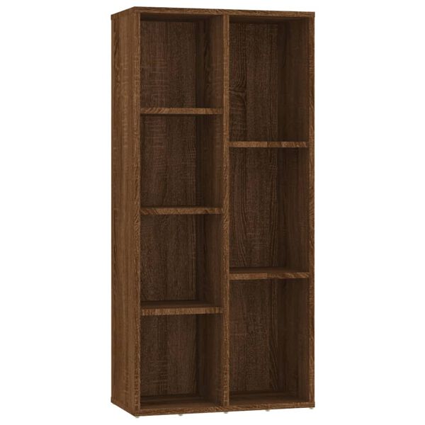 vidaXL Book Cabinet Brown Oak 50x25x106 cm