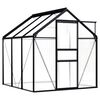 vidaXL Greenhouse Anthracite Aluminium 3.61 m²