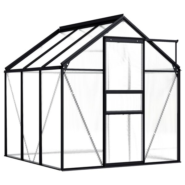 vidaXL Greenhouse Anthracite Aluminium 3.61 m²