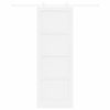 vidaXL Sliding Door White 83 x 232 cm Solid Pine Wood