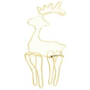 vidaXL Reindeer Christmas Decoration with Mesh 306 LEDs 60x24x89cm