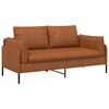 vidaXL 2-Seater Sofa Brown 188 x 81 x 89 cm Faux Leather