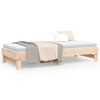 vidaXL Pull-out Day Bed without Mattress 2x(90x200) cm Solid Wood Pine