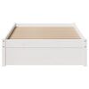 vidaXL Bed Frame without Mattress White 100x200 cm Solid Wood Pine