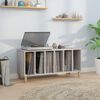 vidaXL Record Cabinet Grey Sonoma 100x38x48 cm Engineered Wood