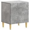 vidaXL Bedside Table Concrete Grey 43 x 34.5 x 50 cm Engineered Wood