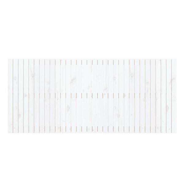 vidaXL Wall Headboard White 204x3x90 cm Solid Wood Pine