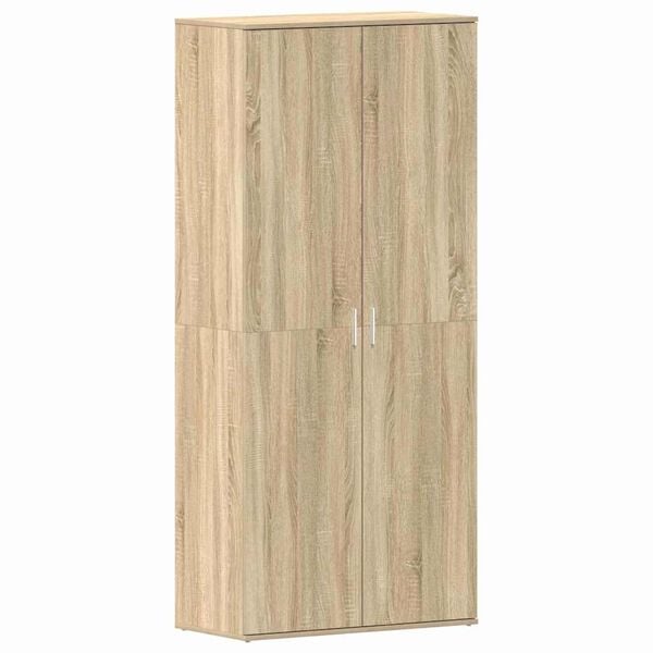 vidaXL Shoe Cabinet Sonoma Oak 80 x 39 x 178 cm Engineered Wood