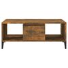 vidaXL Coffee Table Smoked Oak 90x50x36.5 cm Engineered Wood