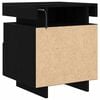 vidaXL Bedside Cabinet Black Oak 40 x 39 x 48.5 cm Engineered wood