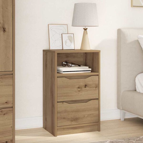 vidaXL Bedside Table Artisan Oak 40 x 30 x 467 cm Engineered Wood