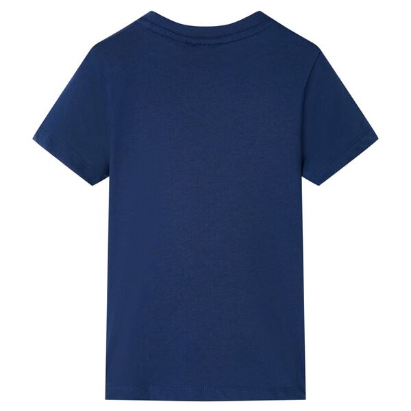Kids' T-shirt with Short Sleeves Dark Blue 128