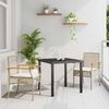 vidaXL Garden Dining Set 3 pcs Beige Poly Rattan