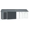 vidaXL Bird Cage Anthracite 422 x 103 x 142 cm Galvanised Steel