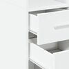 vidaXL Highboard White 50x42.5x185 cm Engineered Wood