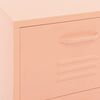 vidaXL Storage Cabinet Pink 42.5x35x101.5 cm Steel
