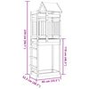 vidaXL Play Tower Brown 85 x 52.5 x 239 cm Solid Pine Wood