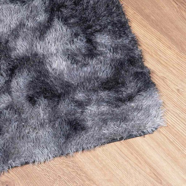 vidaXL Shaggy Rug High Pile NAVARRA Dark Grey 160x160 cm Polyester