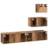vidaXL TV Cabinet Set Wall-mounted 4 pcs Old Wood Engineered Wood
