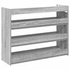 vidaXL Shoe Rack Grey Sonoma 80x25x62 cm Engineered Wood
