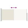 vidaXL Retractable Side Awning 140 x 300 cm Cream