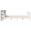 vidaXL Bookcase Bed without Mattress White 160x200cm Solid Wood Pine