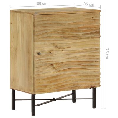vidaXL Sideboard Solid Mango Wood 60x35x75 cm