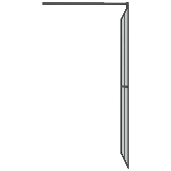 vidaXL Walk-in Shower Screen 100x195cm Dark Tempered Glass