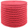 vidaXL Jute Rope 16 mm Red 100% Tossa jute
