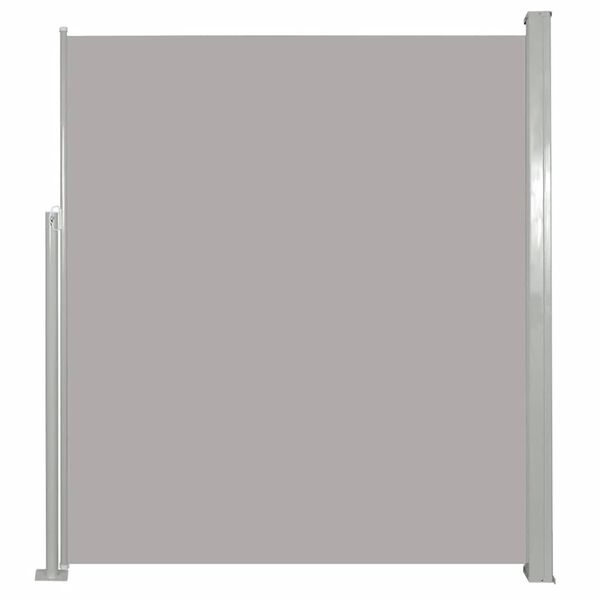 vidaXL Patio Retractable Side Awning 100x500 cm Grey
