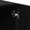 vidaXL Bedside Cabinet Black Oak 40 x 40 x 50 cm Engineered Wood