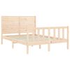 vidaXL Bed Frame without Mattress Small Double Solid Wood Pine
