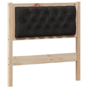 vidaXL Headboard Other Brown and black 75 cm Solid pine wood