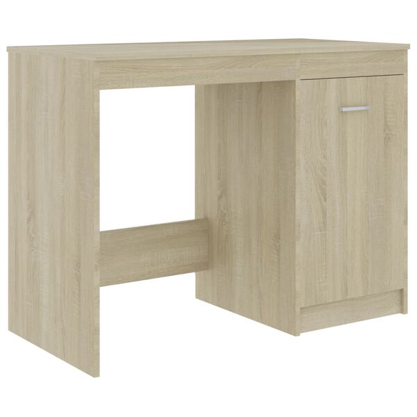 vidaXL Desk Sonoma Oak 100x50x76 cm Engineered Wood