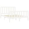 vidaXL Bed Frame without Mattress White 160x200 cm Solid Wood Pine