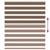 vidaXL Zebra Blind Brown 130x100 cm Fabric Width 125.9 cm Polyester